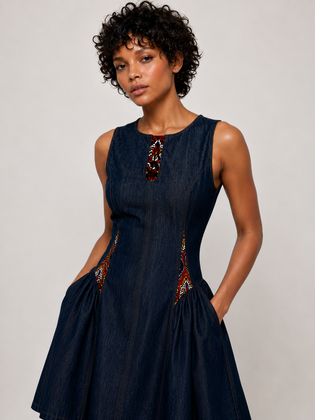Cindy Denim Short Dress