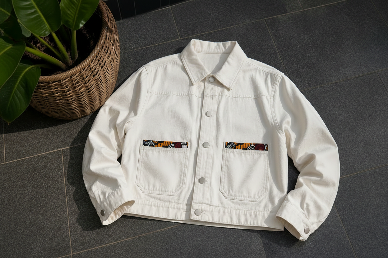 Ivory Denim Jacket
